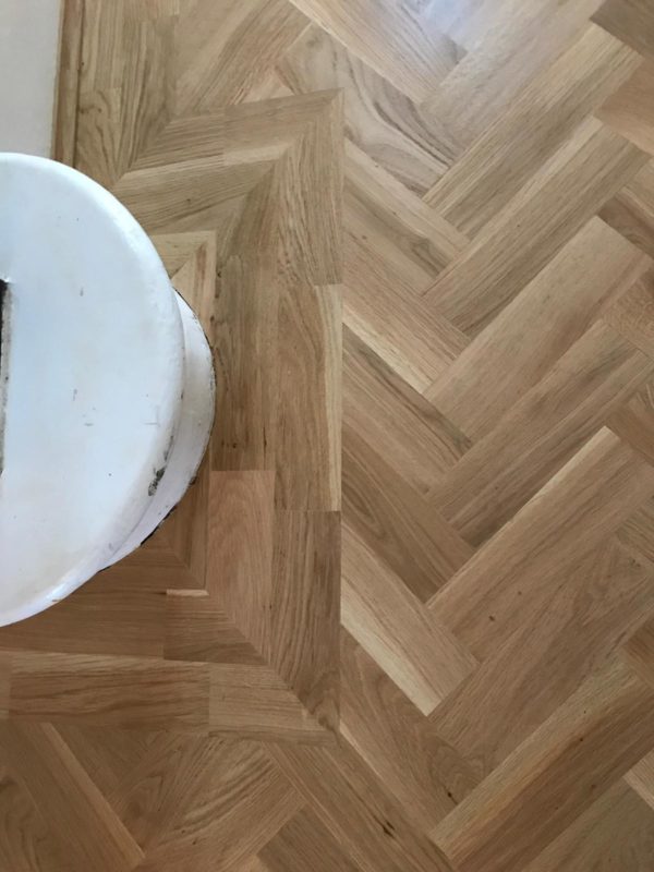 Oak Parquet Installation - Boston Spa, Weatherby