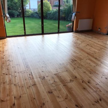 Pine Boards Floor Restored Goole