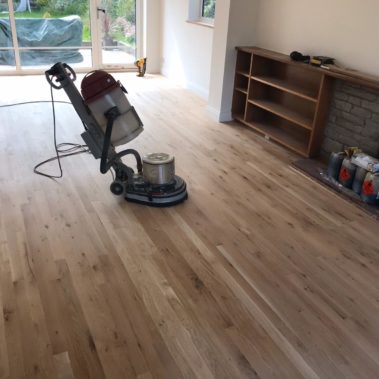 Solid oak strip installation Beverley
