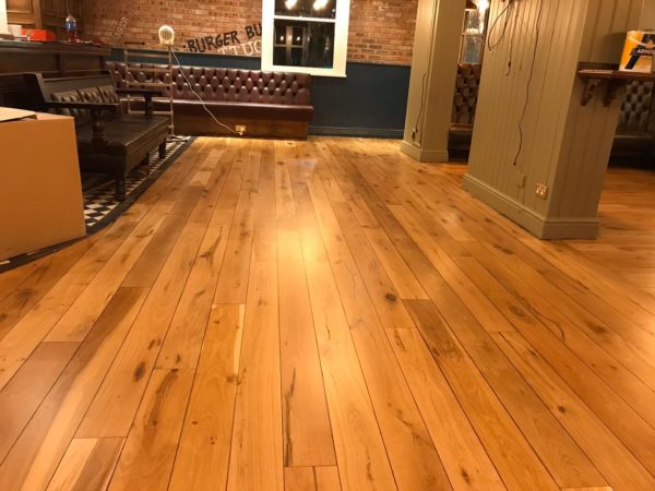 Solid oak strip restoration -The Eldon Pub