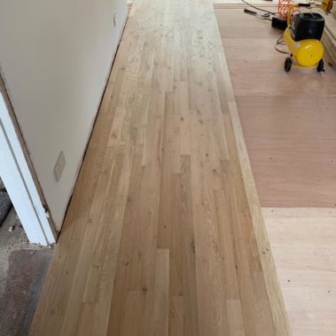 Solid oak strip installation Beverley