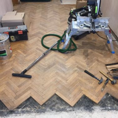 Hallway floor restoration - Driffield