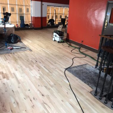 Floor Restoration Blue Bicycle Restaurant York
