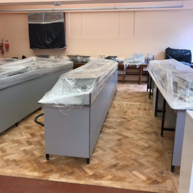 Teak Parquet Floor Sanded - Hardy Lab