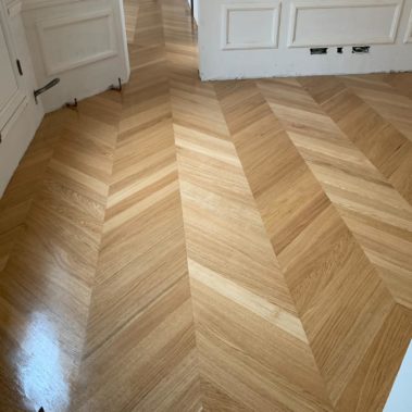 Chevron Parquet Installed in Skipton