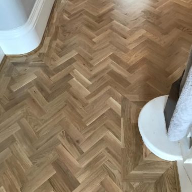 Oak Parquet Installation - Boston Spa, Weatherby