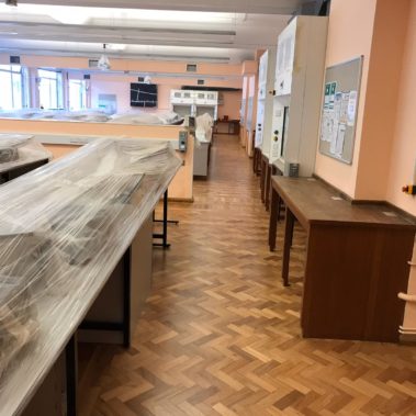 Teak Parquet Floor Sanded - Hardy Lab