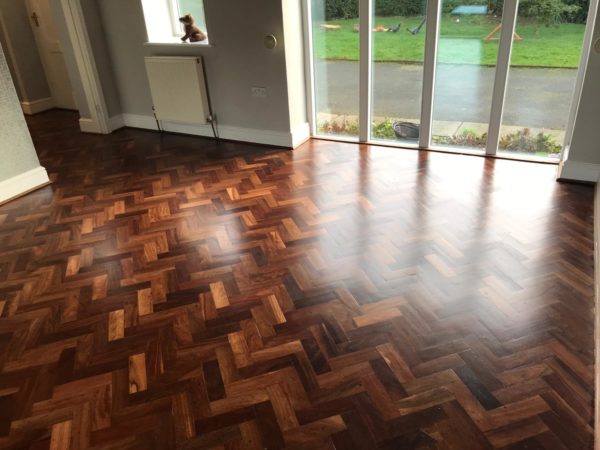 Mahogany Parquet Restoration - Brackenholme, Selby