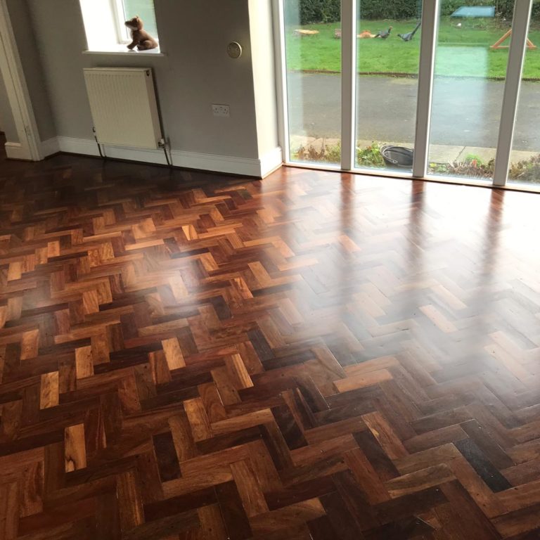 Mahogany Parquet Restoration - Brackenholme, Selby