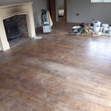 Solid Oak Floor Restoration Holybrook Lodges Easingwold