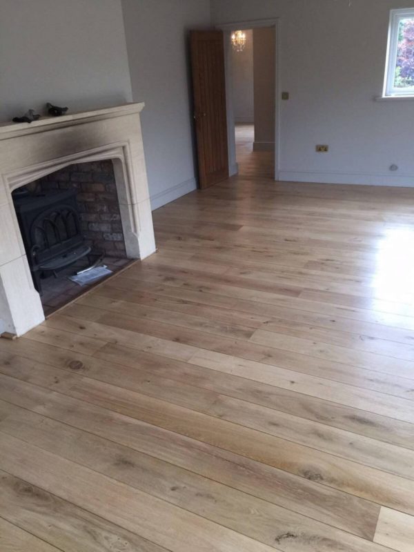 Solid Oak Floor Restoration Holybrook Lodges Easingwold
