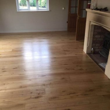 Solid Oak Floor Restoration Holybrook Lodges Easingwold