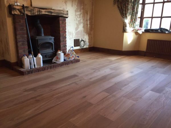 Spanish Oak Floor lacquered